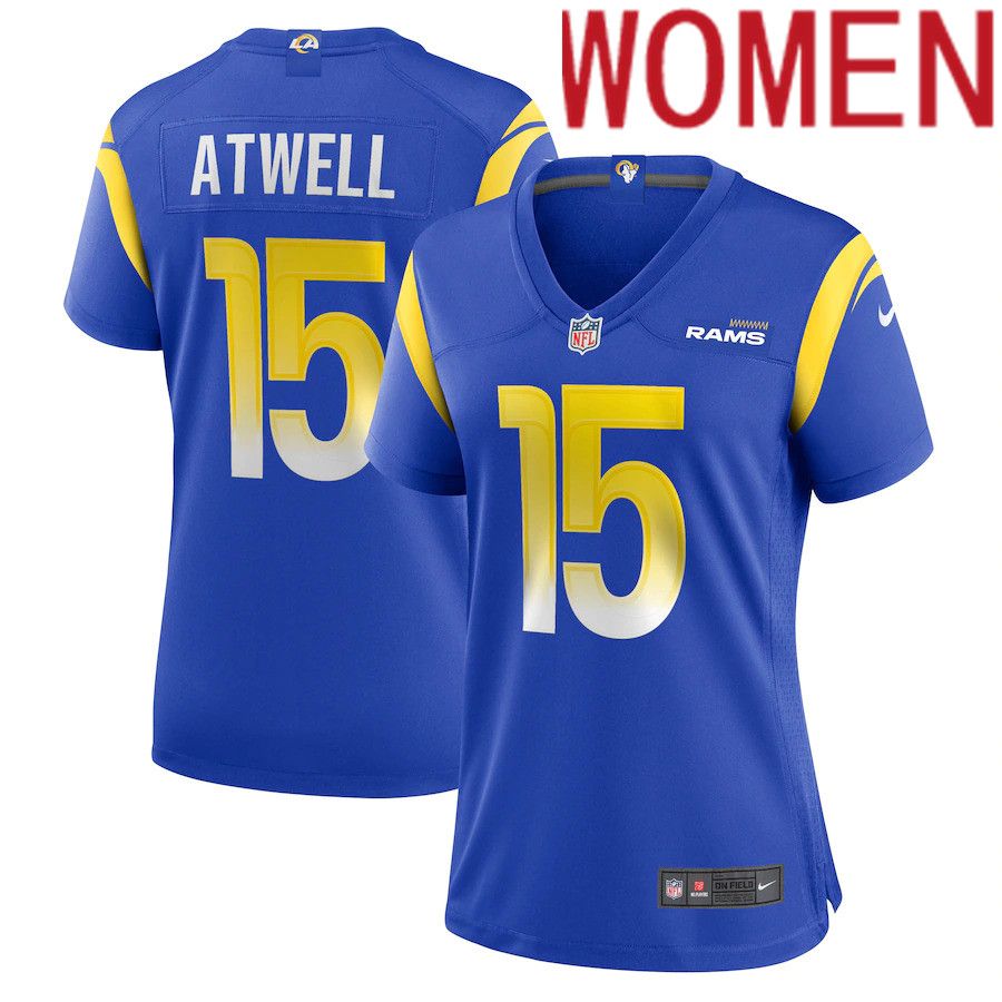 Women Los Angeles Rams #15 Tutu Atwell Nike Royal Game Player NFL Jersey